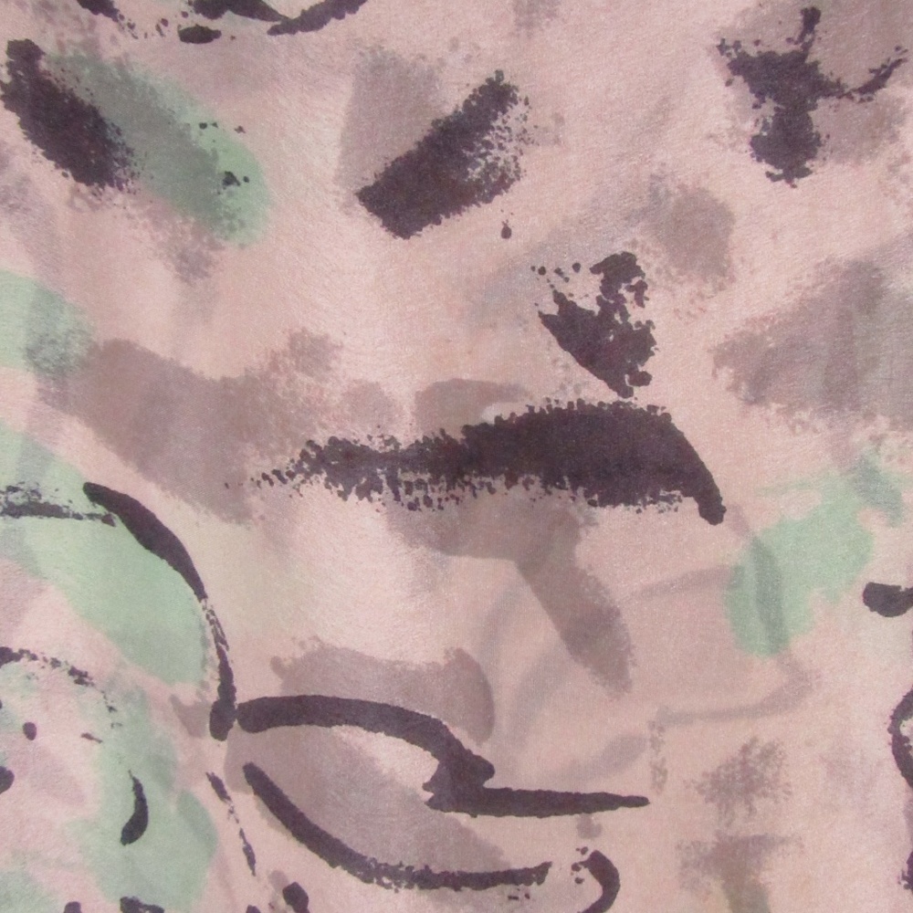 ECHO White/Mint Green/Gray Silk Scarf 31" x 31" - Picture 12 of 13